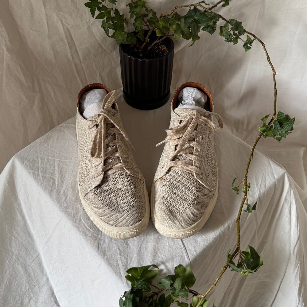 Lucky Brand Leigan  Two Tone Knit Woven Sneaker in Stucco